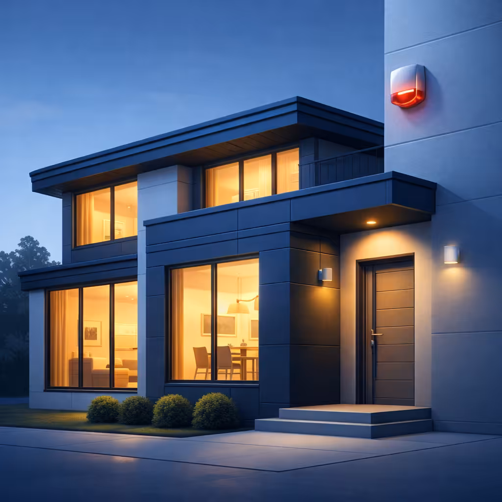 Instalacja alarmu w domu jednorodzinnym w Słupsku – system SATEL z syreną zewnętrzną