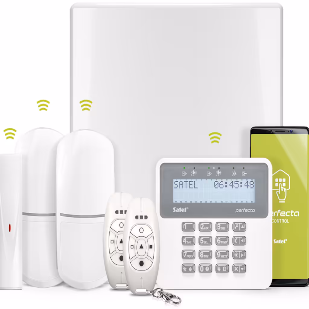 System alarmowy SATEL Perfecta z klawiaturą i sterowaniem przez telefon