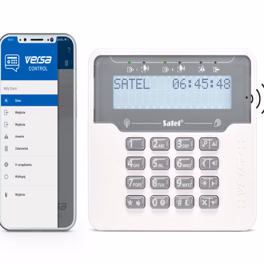 System alarmowy SATEL Versa z manipulatorem i aplikacją Versa Control