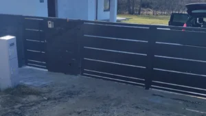 Brama wjazdowa z wideodomofonem i kontrolą dostępu – Montaż bramy napędu wideodomofonu-Slupsk