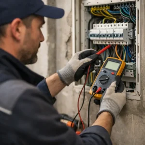 Pomiary elektryczne w rozdzielnicy – Słupsk, sprawdzanie instalacji miernikiem