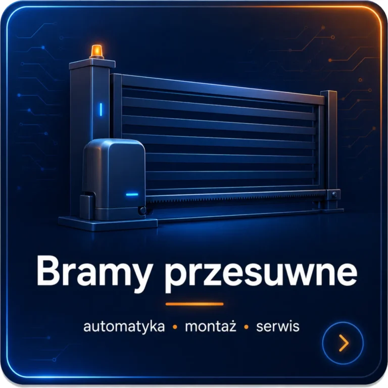 Bramy przesuwne z automatyką – montaż i serwis ML AUTOMATYK